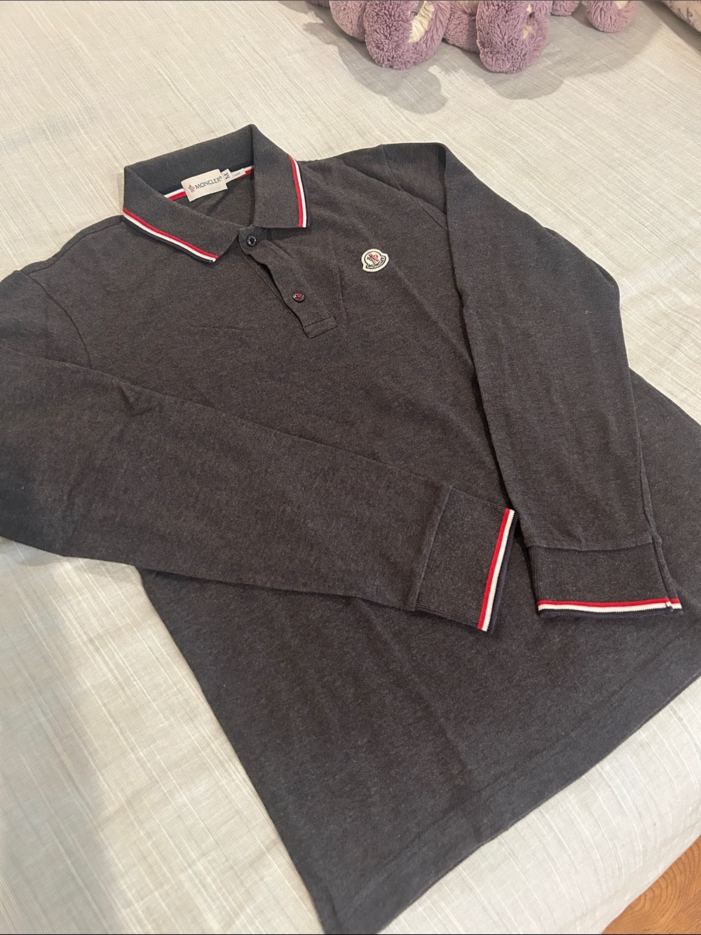 Moncler Tri Stripe Polo